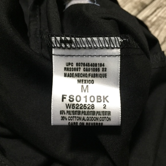 Dickies Specialized Cycling Work Shirt Women’s M Black Button Up Short Sleeve - Picture 7 of 11